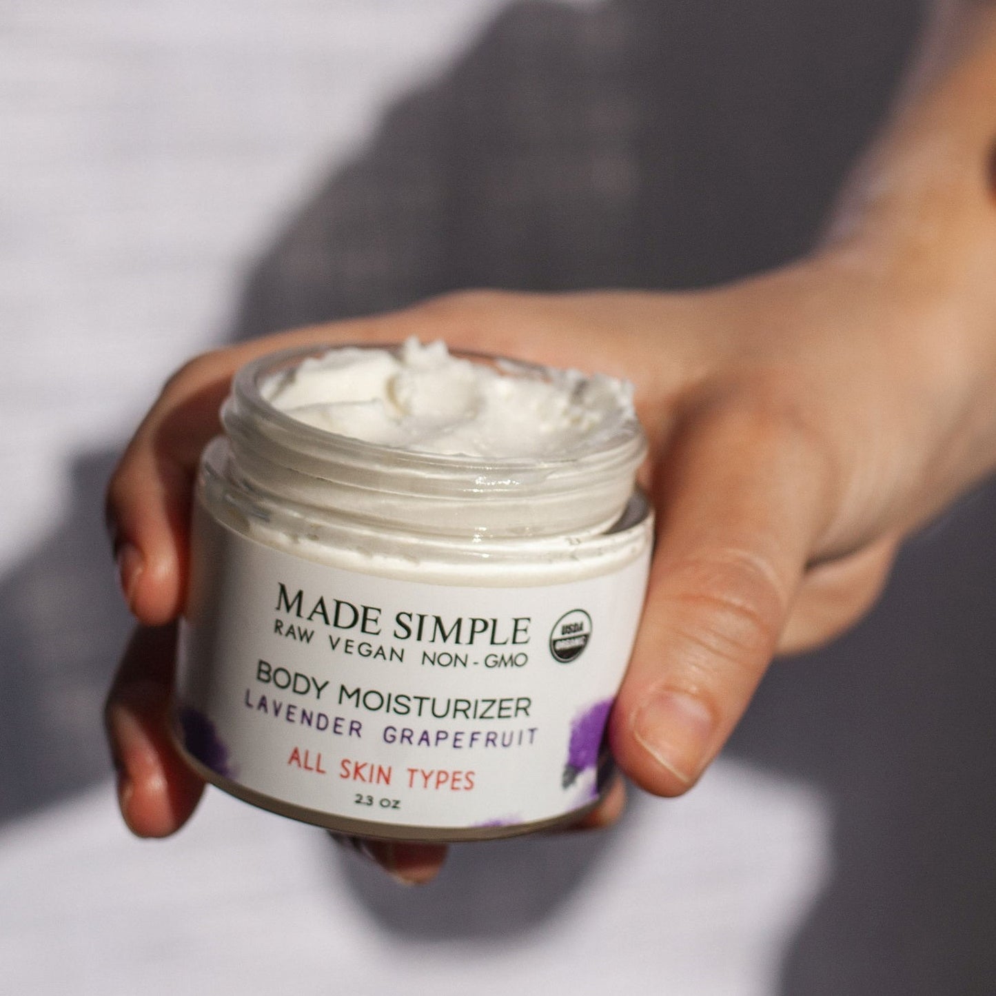 Lavender Grapefruit Moisturizer - Certified Organic, Vegan & Cruelty-free